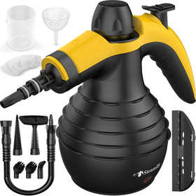 STEAMIFY handheld steam cleaner handle close-up for fast, chemical-free cleaning.