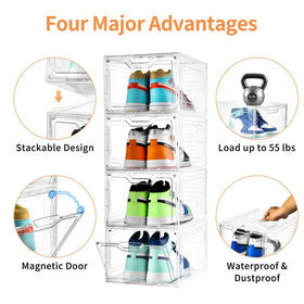 Stebopum large 12-pack fits sneakers and boots up to US size 12.