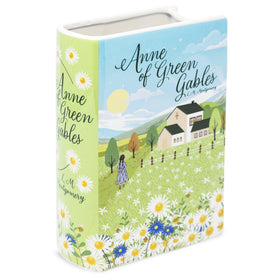 Steel Mill & Co. book-shaped ceramic vase with Anne of Green Gables art, ideal for display.