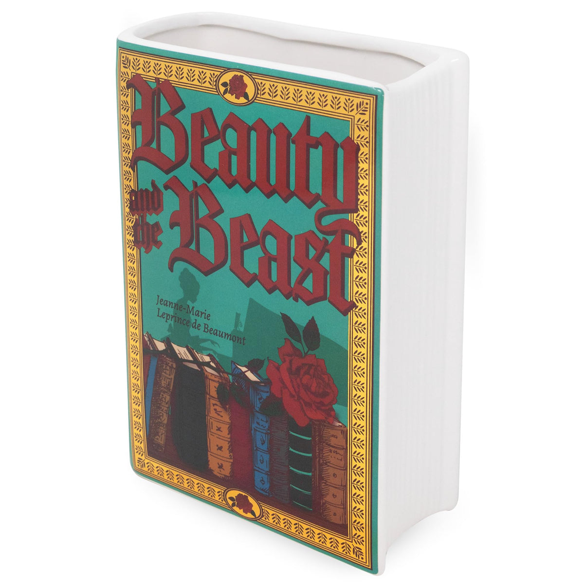 Steel Mill and Co book vase backside with wrap-around design and quote