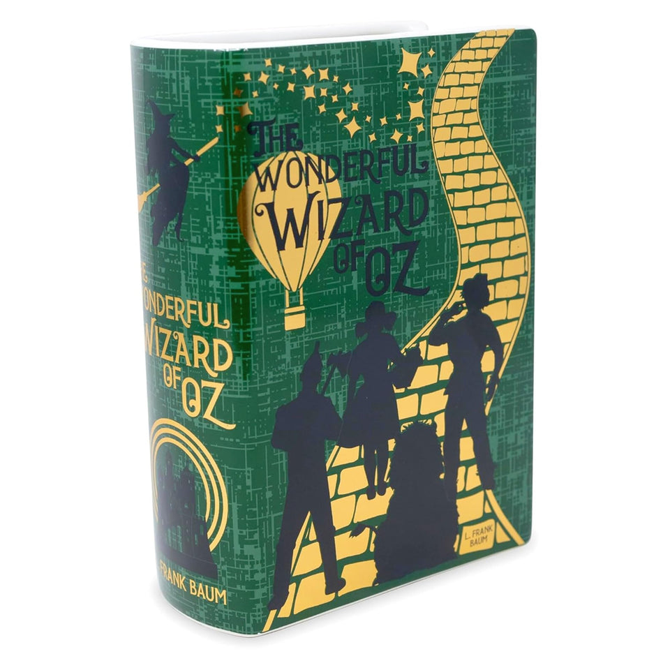 Steel Mill & Co large book vase with Oz-design as a striking living room centerpiece