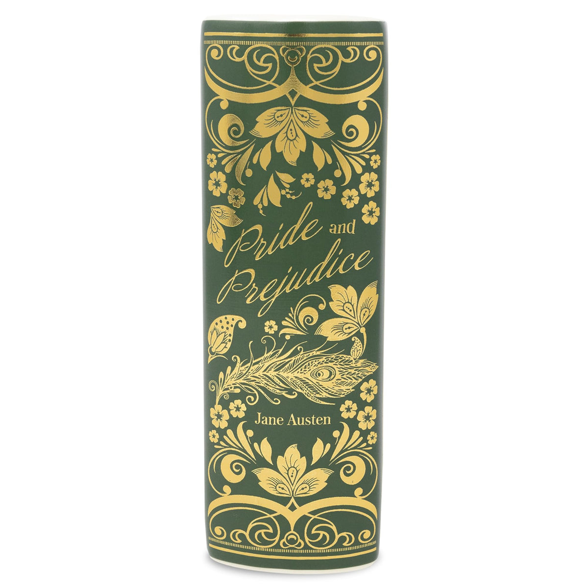 Steel Mill & Co book vase back quote adds literary flair to decor