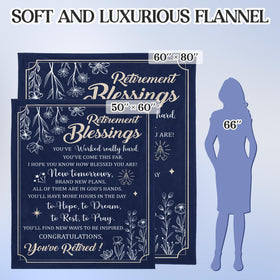 Stelogiift retirement-party-decor blanket adds warm, meaningful decor to farewells.