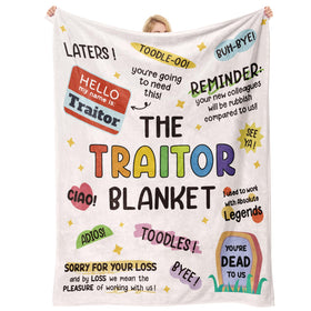 Stelogiift Traitor Blanket 60x50 shown as travel-friendly warmth for comfort on the go.