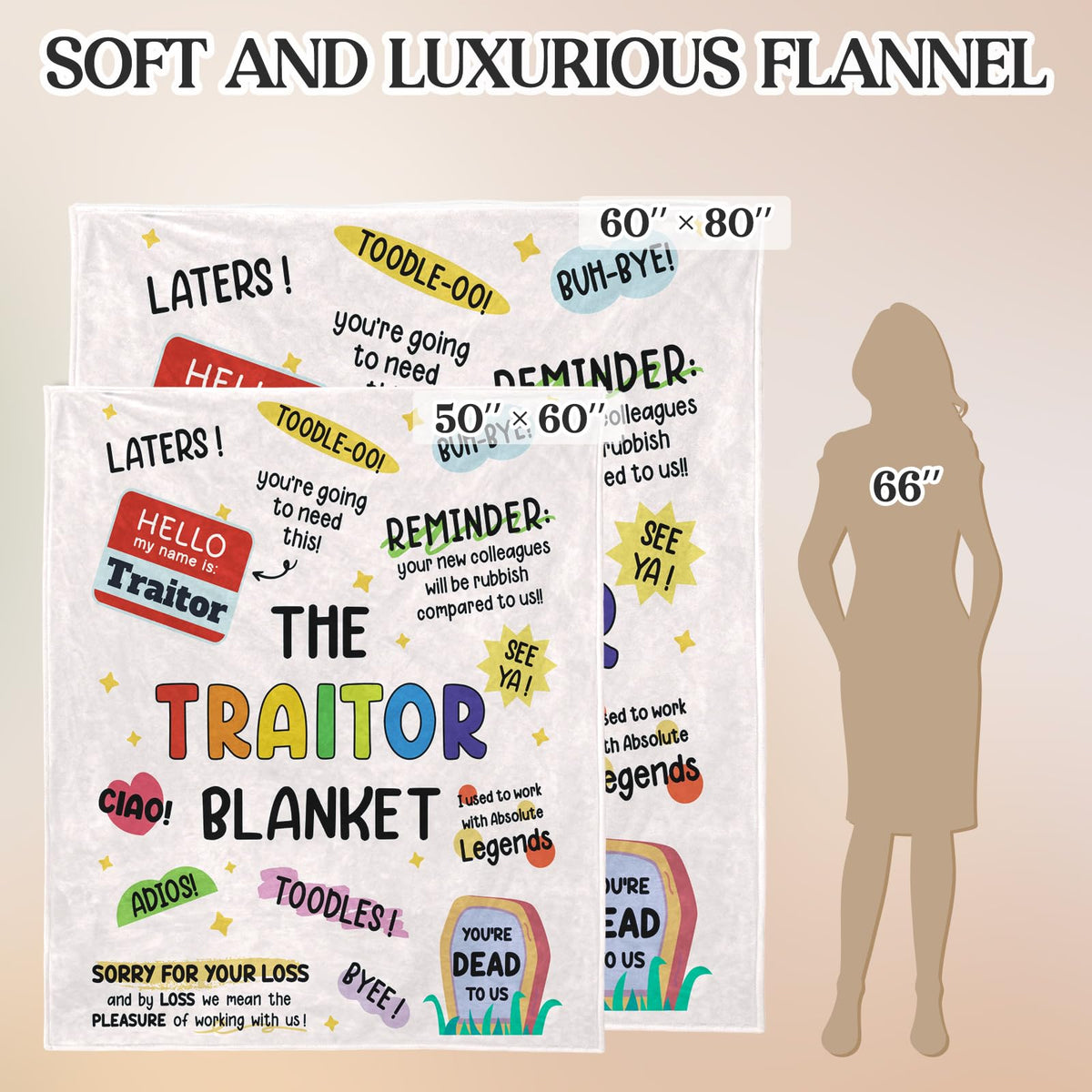 Stelogiift travel-friendly blanket 60x50 ready for suitcase or backpack.