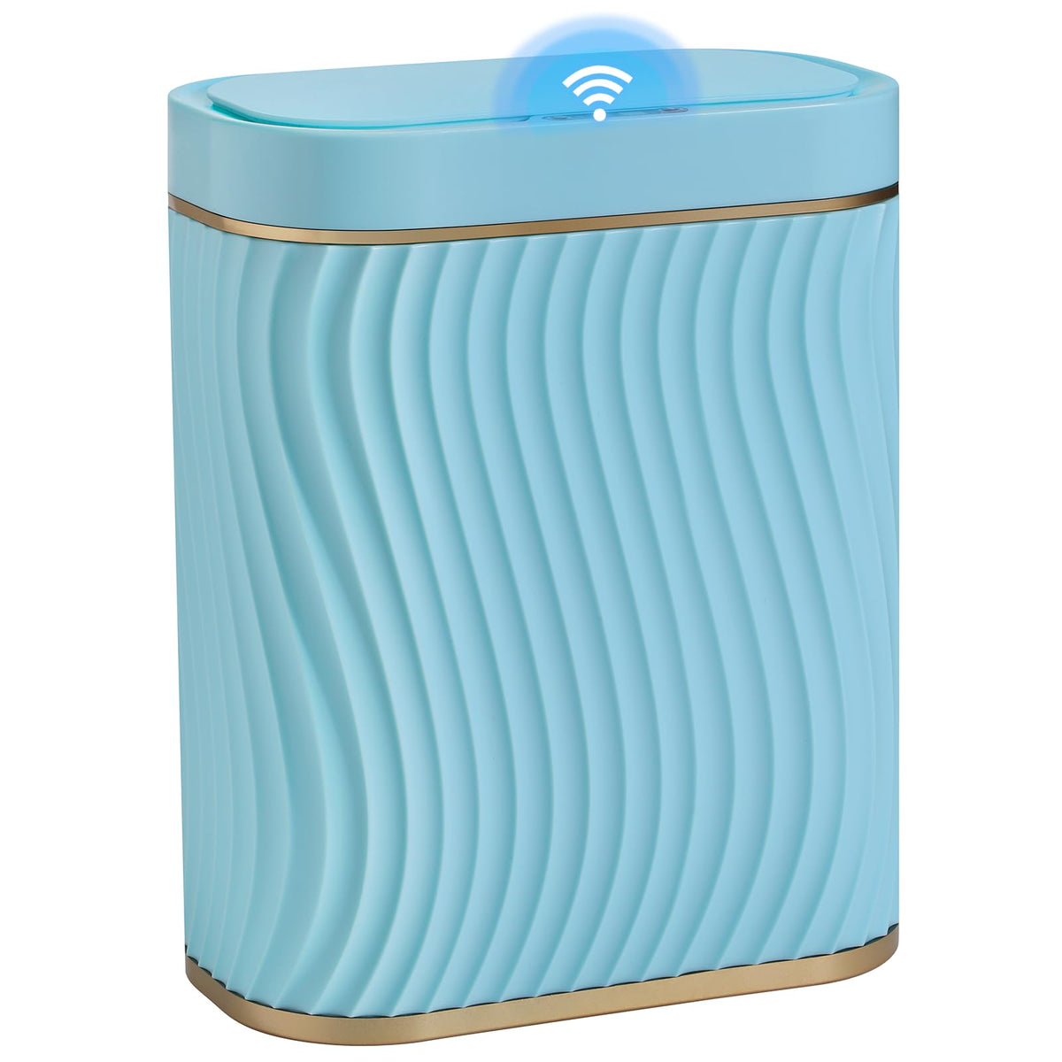 steo-spce bathroom trash can with automatic lid for touchless use