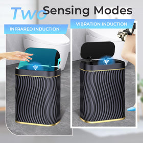 steo spce durable ABS material bin in sleek black finish
