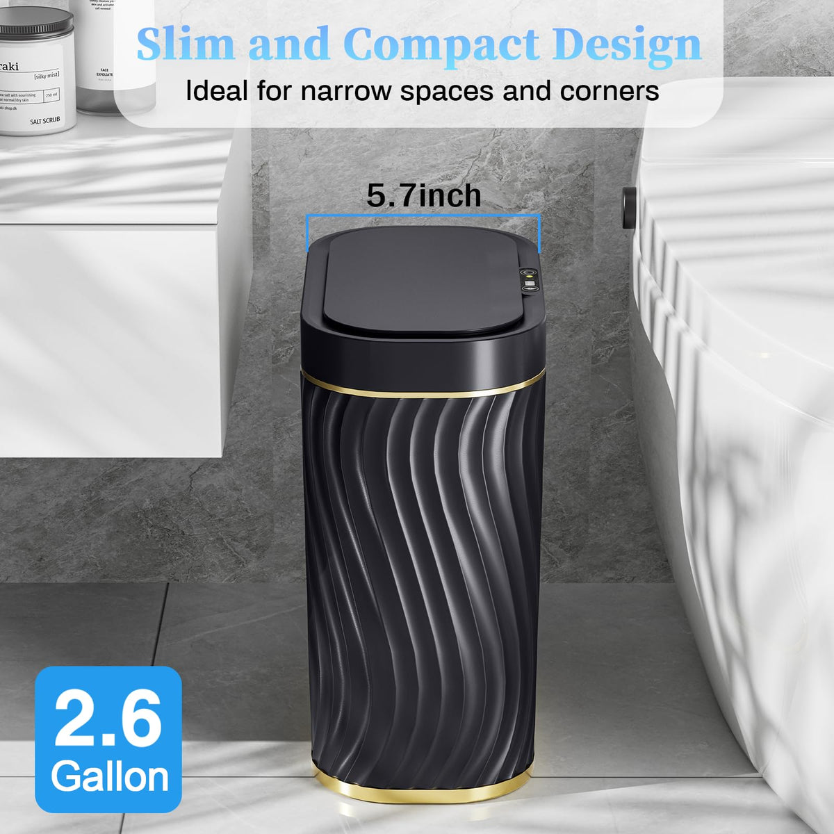 steo spce waterproof IPX5 bin resists humidity and splashes