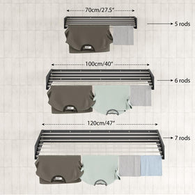 Step Up retractable arms extended for maximum drying length