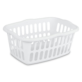 Sterilite 12-pack rectangular laundry basket with large capacity for bulky loads.