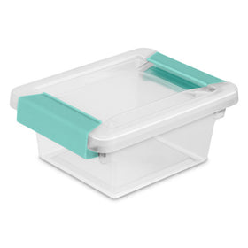 Sterilite 6-pack clip box stackable bin for quick home office organization