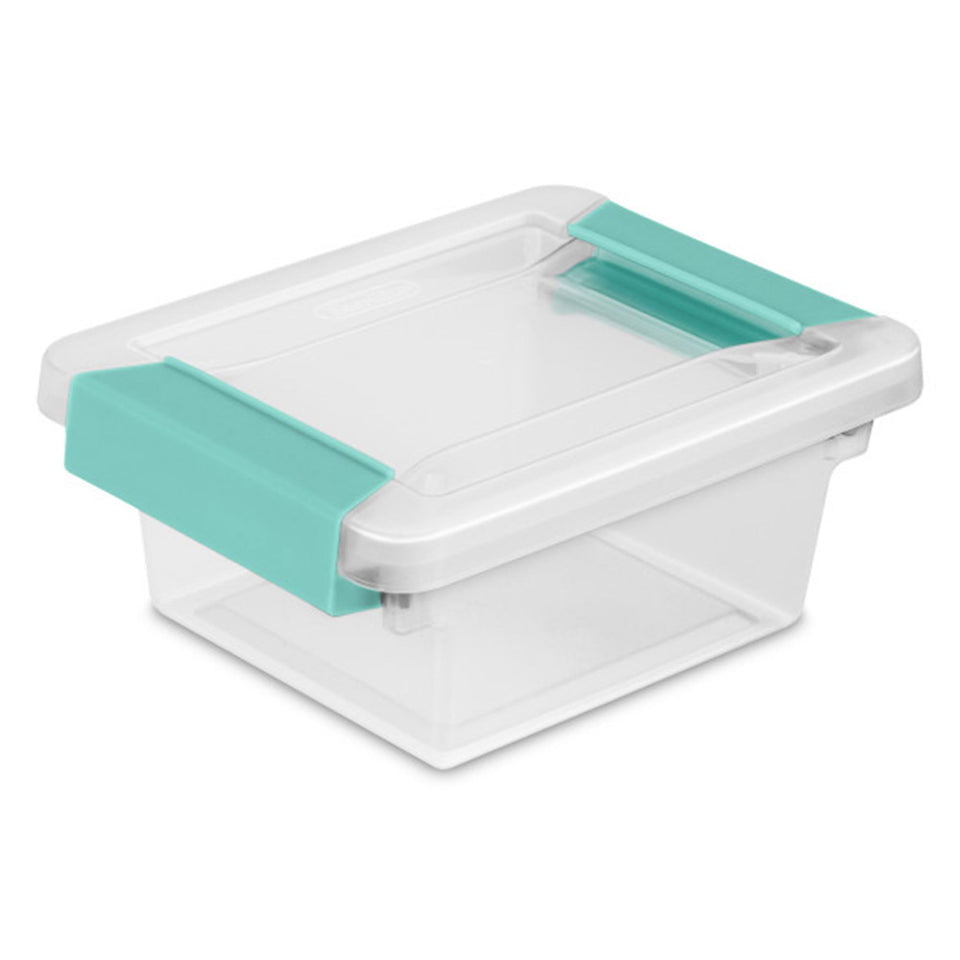 Sterilite 6-pack clip box stackable bin for quick home office organization