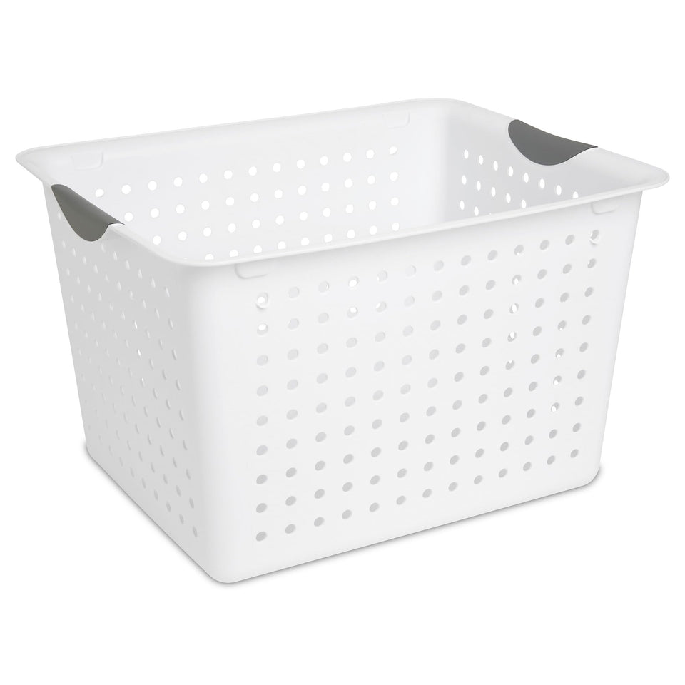Sterilite 6-pack deep ultra basket with open top for countertop organization.