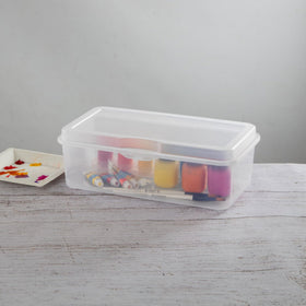 Sterilite 6-pack with craft supplies organized neatly