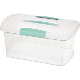 Sterilite Box Showoffs Med Nesting in clear Aquariem Blue for quick medicine and supply organization