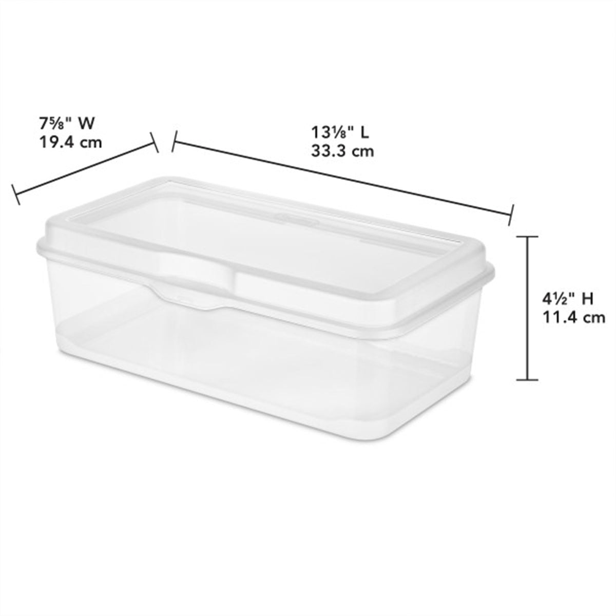 Sterilite clear body container contents visible for quick access