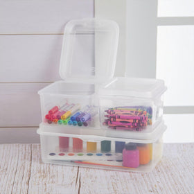 Sterilite portable organizer with flipTop for on-the-go storage