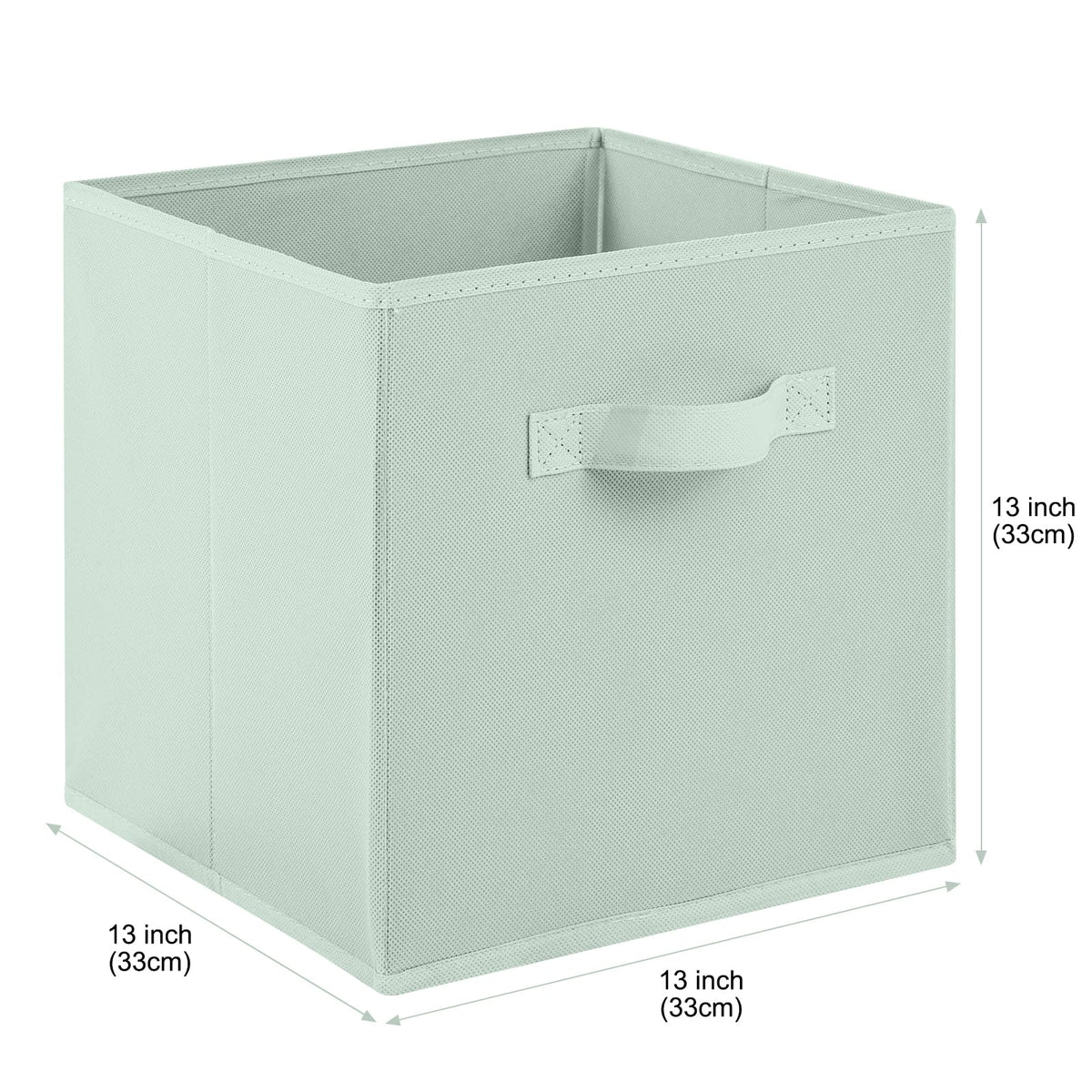 Stero green fabric storage bin adds vibrant organization to closets