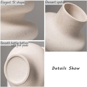 Steviieden handmade ceramic vases: thick, artisanal texture adds tactile interest.