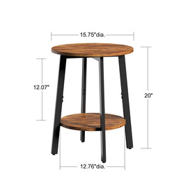 sthmec round bedside table with safety-rounded edges for worry-free use