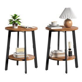 sthmec round side tables, overall view, ideal for compact living spaces