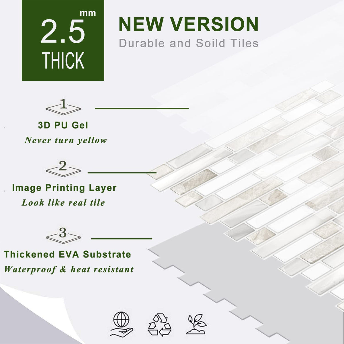 STICKGOO interlock system tiles aligned for seamless look