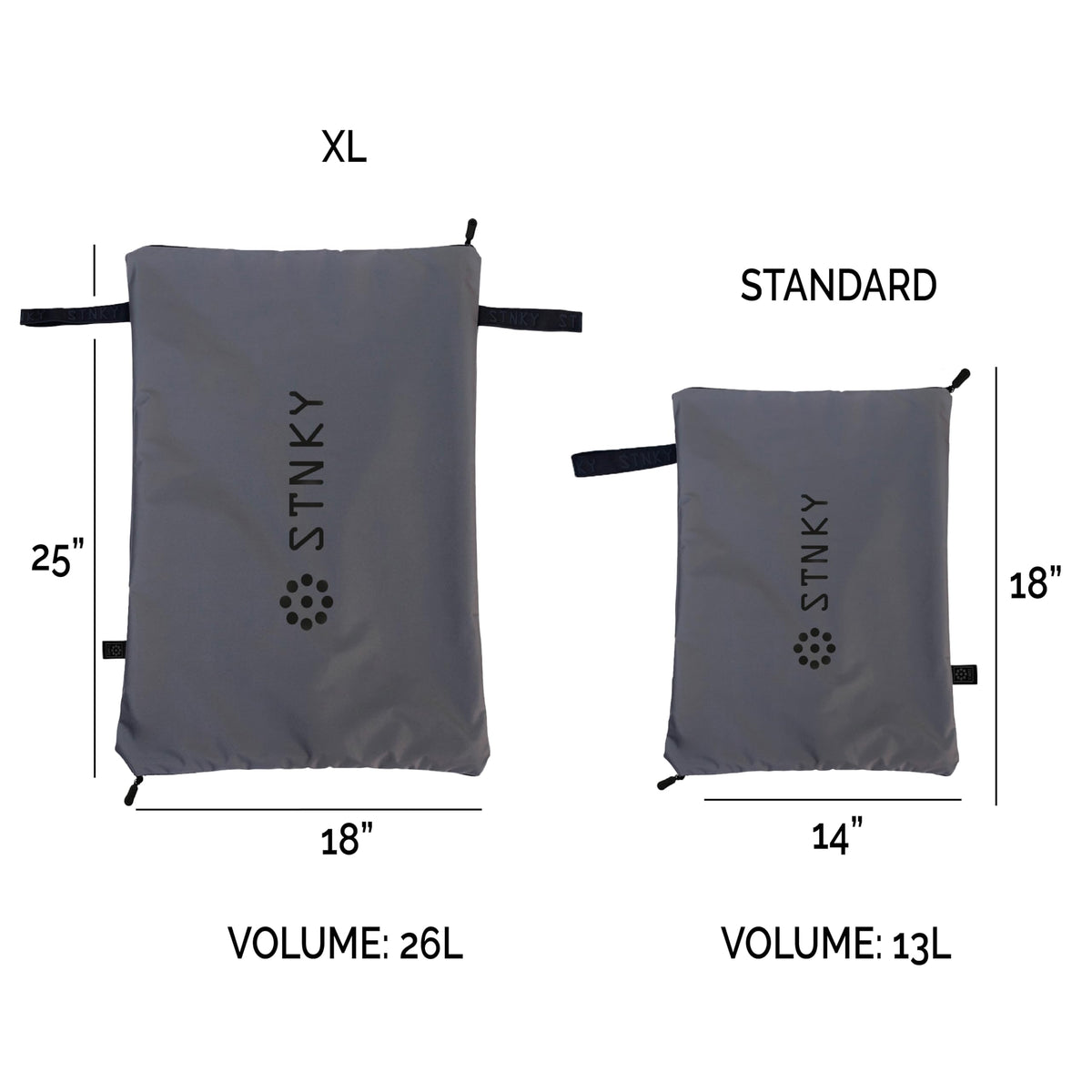 STNKY Bag Pro flip-inside-out feature showcased for hygienic washing without touching dirty fabrics.