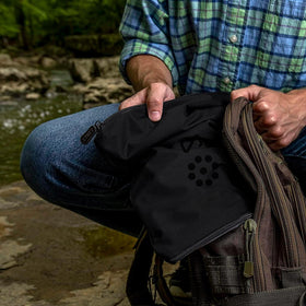 STNKY Bag Pro healthcare-use image illustrates hygienic separation of dirty kit.