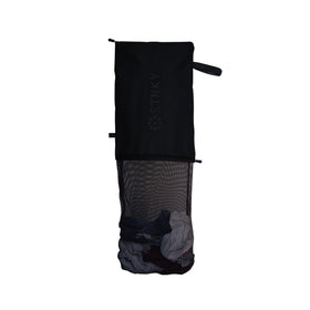 STNKY Bag Pro with a zipper keeps dirty gear separate from clean clothes for easier laundry.