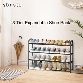 STO STO Three-tier design holds up to 16 pairs for organized closets
