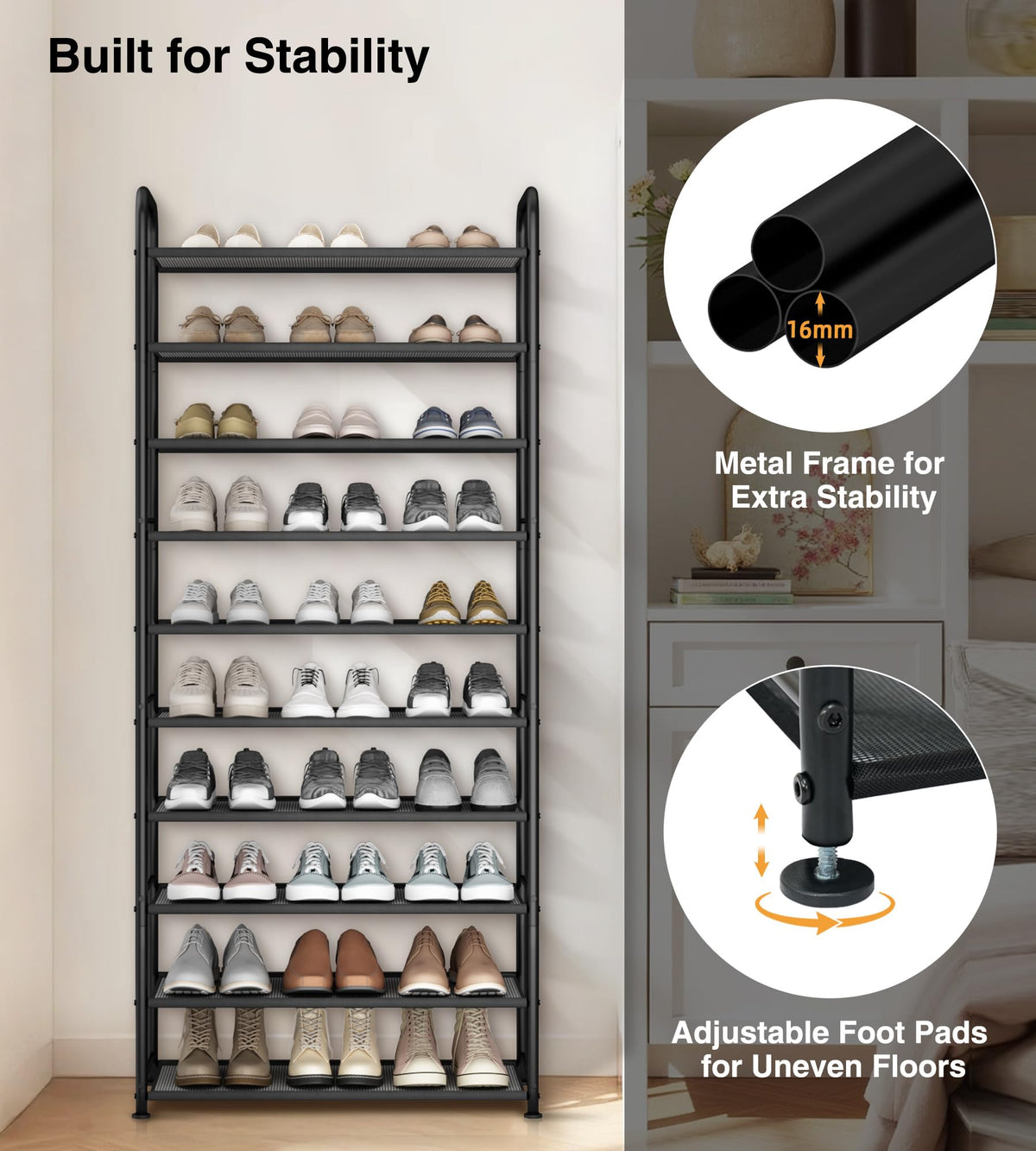 STO STO versatile organizer for entryways, closets, and garages