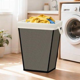STO STO 75L laundry basket side view demonstrates stability with iron frame.