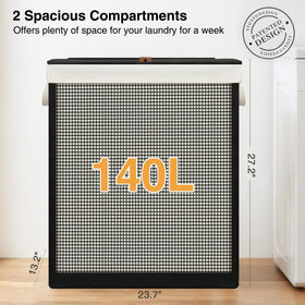 STO STO removable washable canvas liner keeps laundry contained and easy to carry.
