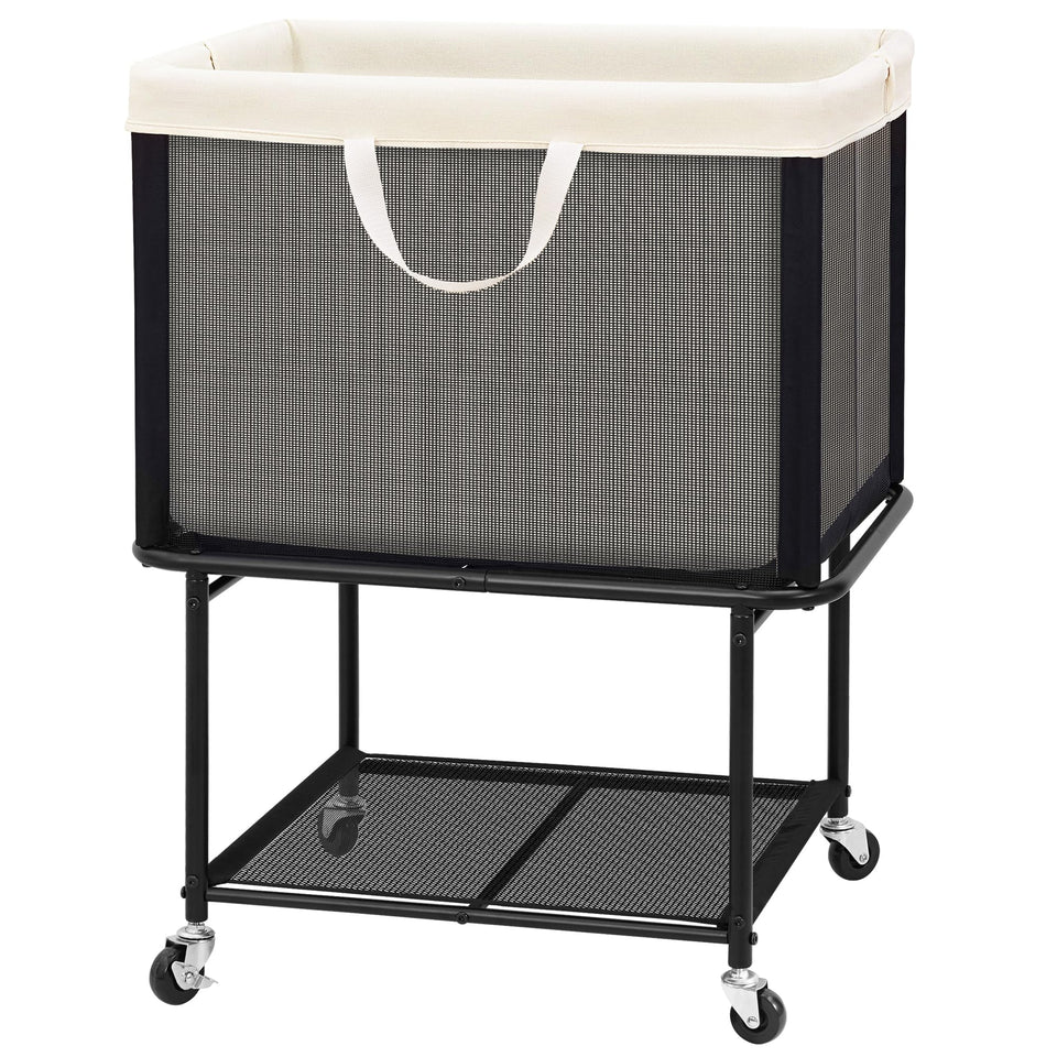 STO STO rolling hamper with lockable wheels for easy mobility