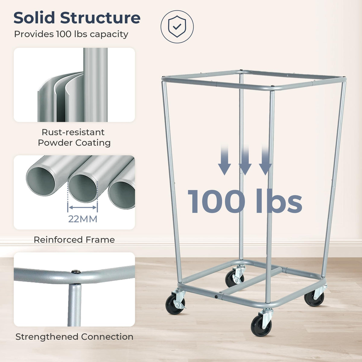 STO STO spacious 160L hamper ideal for large families