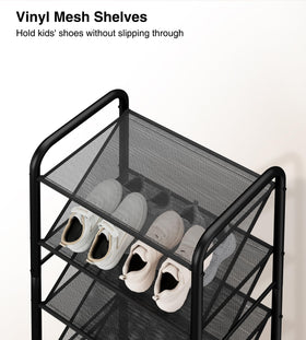 STO STO vinyl mesh shelves promote airflow and reduce odor on the rack