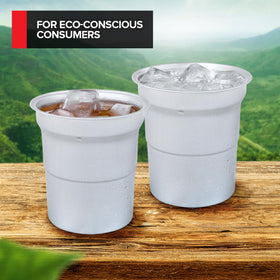 Stock Your Home eco-friendly aluminum cups with recyclable design for sustainable entertaining