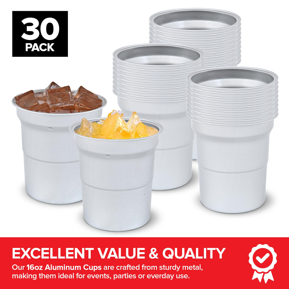 Stock Your Home 16oz cups hand-washed scene showcasing reuse for gatherings