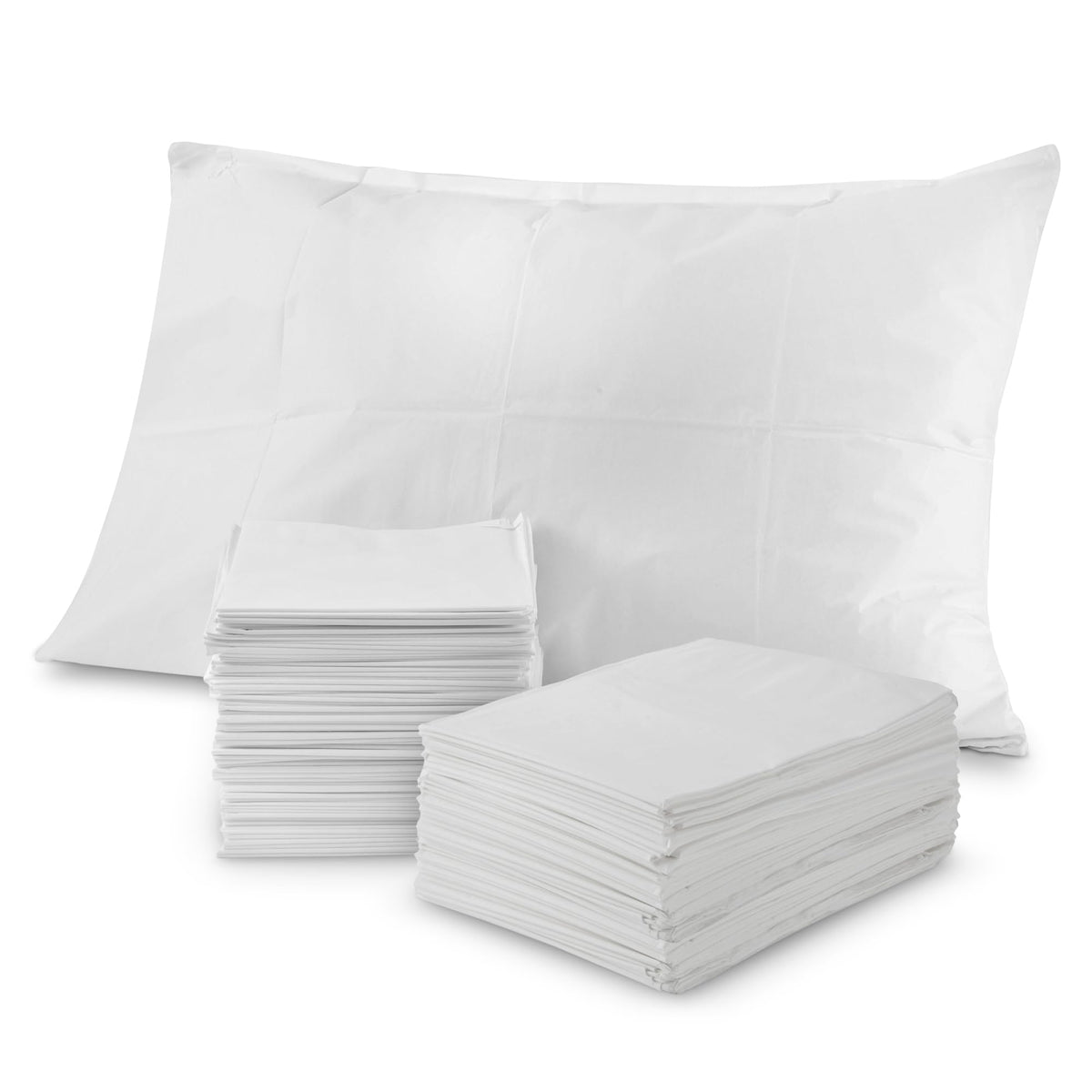 Stock Your Home disposable pillow case packaging for fast clinic setup.