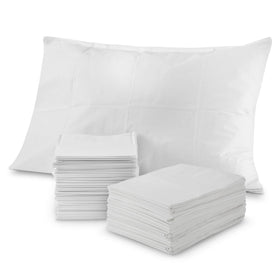Stock Your Home disposable pillow case packaging for fast clinic setup.
