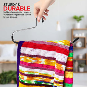 Stock Your Home chrome finish hangers blend with any décor