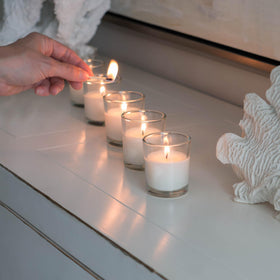 Stonebriar emergency-votive pack ensures quick glow during storms.