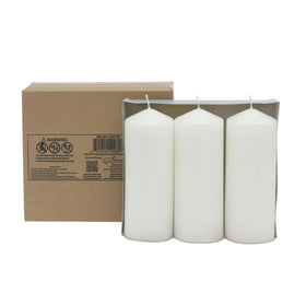 Lead-free cotton wick visible on Stonebriar pillar candle