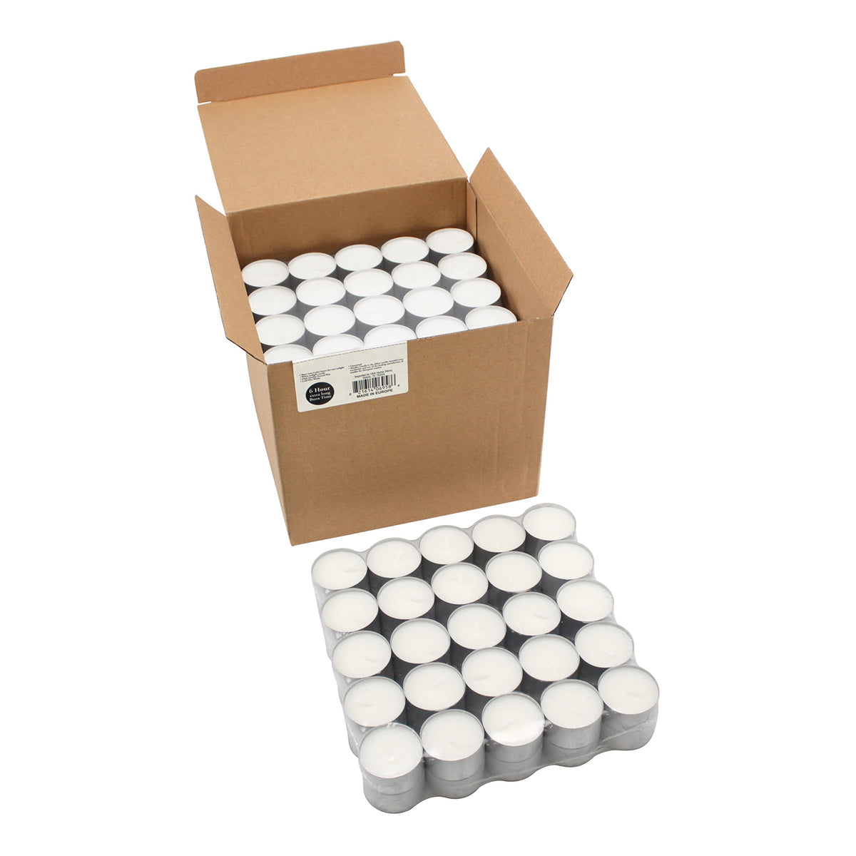 Stonebriar tealight designed to fit standard holders for versatile decor.