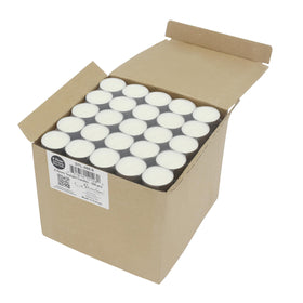 Stonebriar tea light candle in aluminum tin for safe handling
