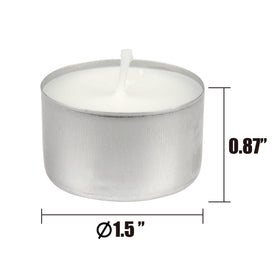 Stonebriar wedding decor tea lights create warm ambiance.