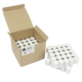 Stonebriar unscented tealight creating spa like ambience with soft illumination.