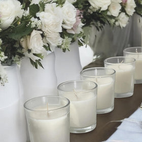 Stonebriar wedding-votive candles create elegant lighting for receptions and ceremonies.