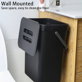 stonespace cupboard-door trash bin with mount accessory for flexible placement.