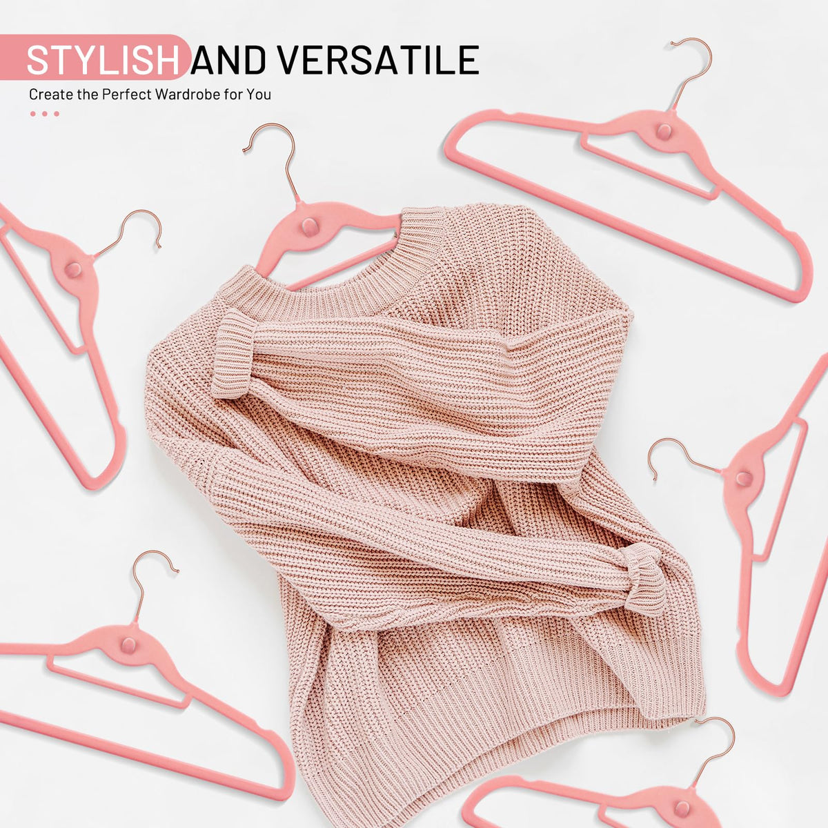 Accessory bar on STOPKLAS hangers for ties and scarves